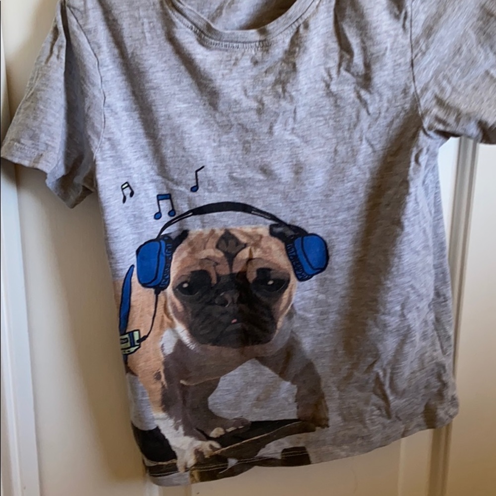 H&M Music Pug T shirt